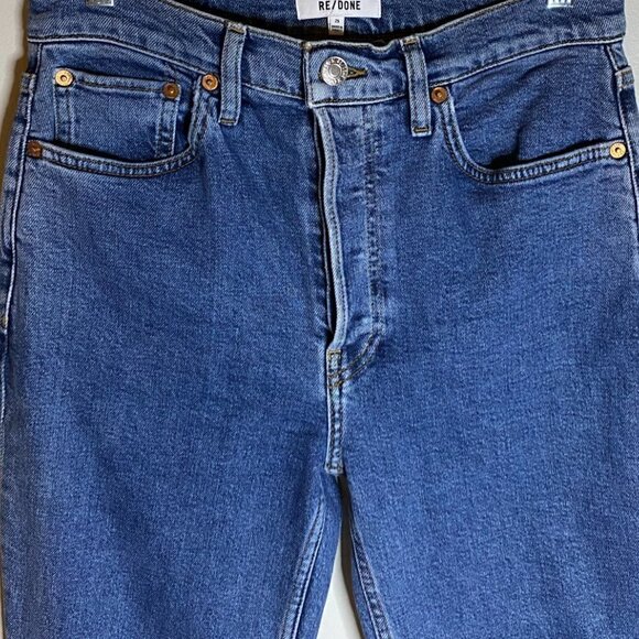 Re/Done 90's High Rise Ankle Crop with Raw Hem Size 29 - Picture 8 of 8